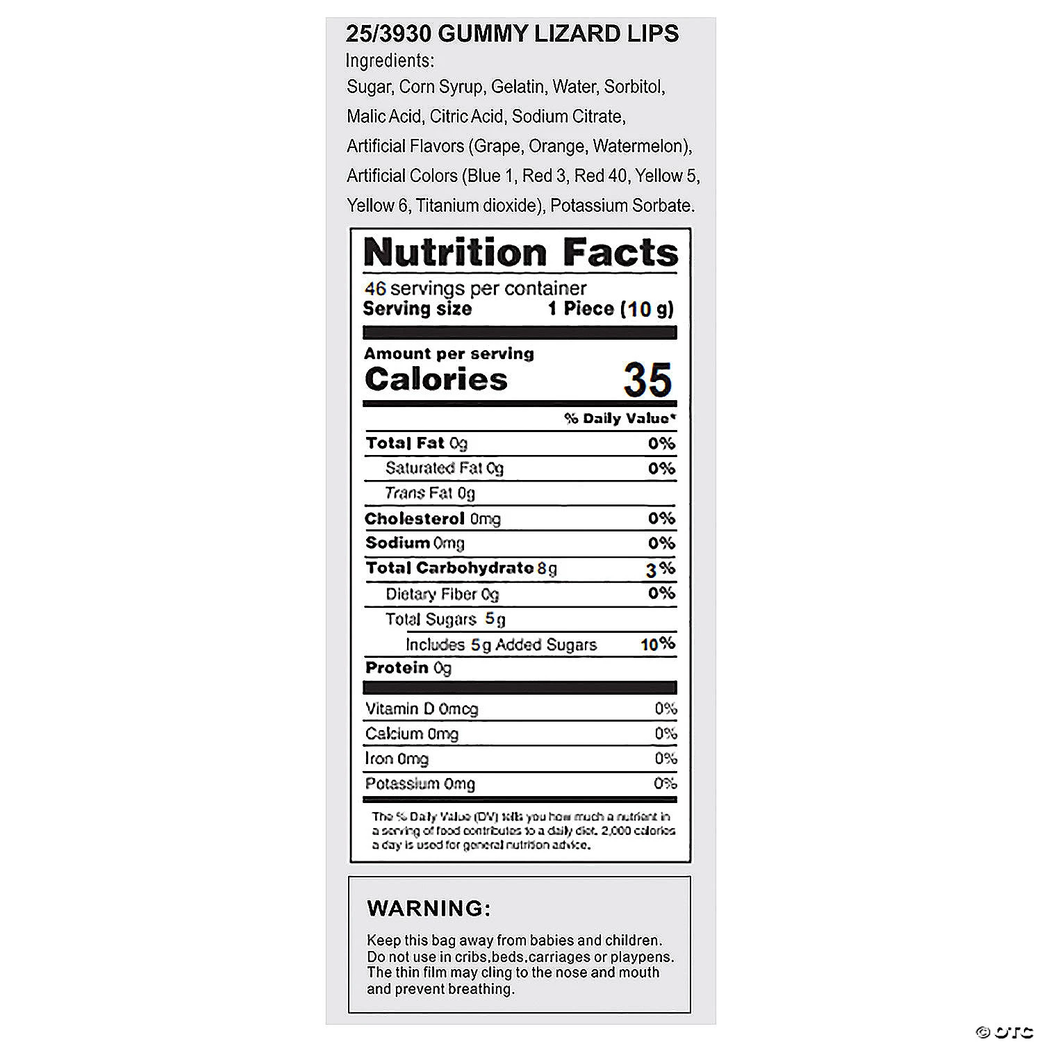 Lizard Lips Candy - 46 Pc. 6 Lizard Lips Candy - 46 Pc. - Image 4