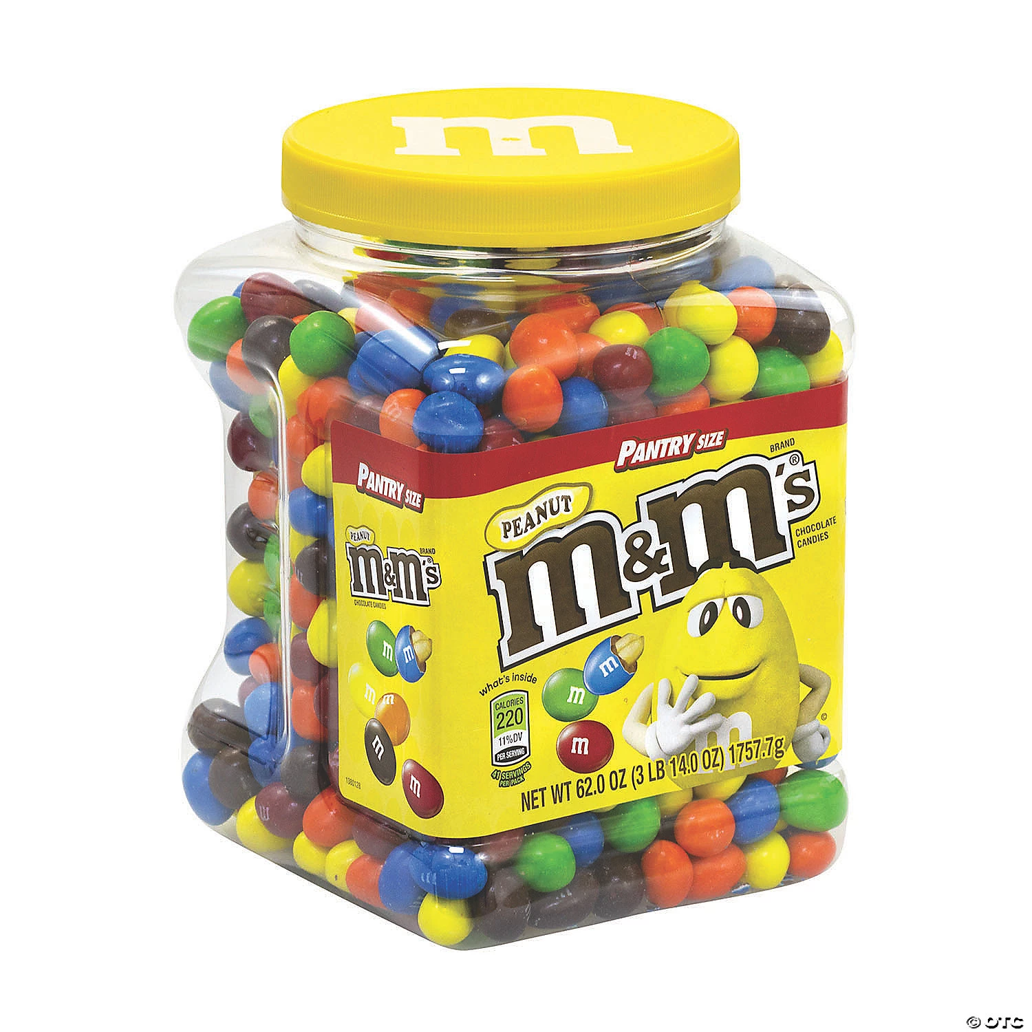 M&M's Milk Chocolate Peanut Candies Jar, 62 oz 4 M&M's Milk Chocolate Peanut Candies Jar, 62 oz - Image 2
