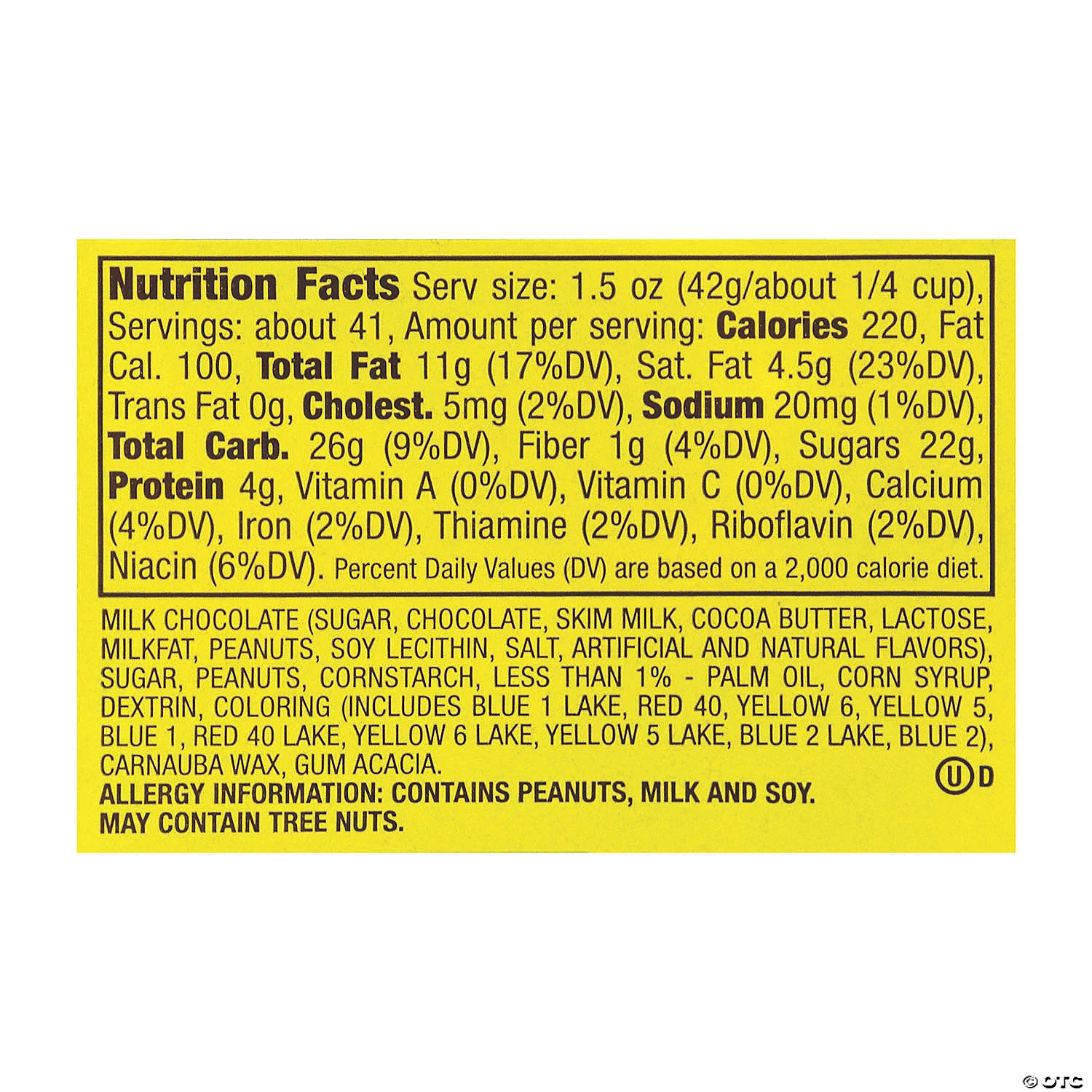 M&M's Milk Chocolate Peanut Candies Jar, 62 oz 7 M&M's Milk Chocolate Peanut Candies Jar, 62 oz - Image 5