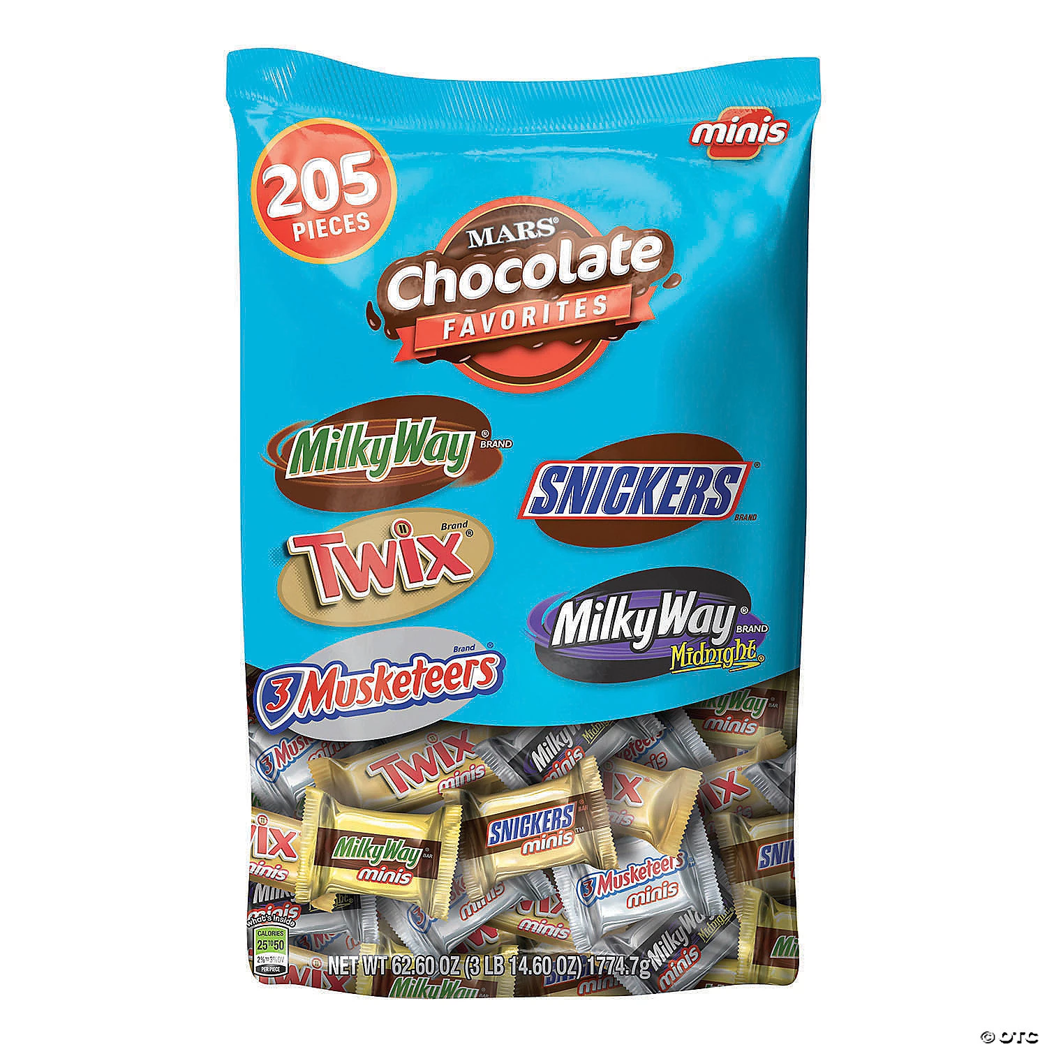MARS Chocolate Favorites Minis Size Candy Bars Assorted Variety Mix Bag - 205 Pieces 3 MARS Chocolate Favorites Minis Size Candy Bars Assorted Variety Mix Bag - 205 Pieces