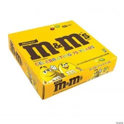 Peanut M&M's Full Size, 1.74 oz Bag, 48 Count