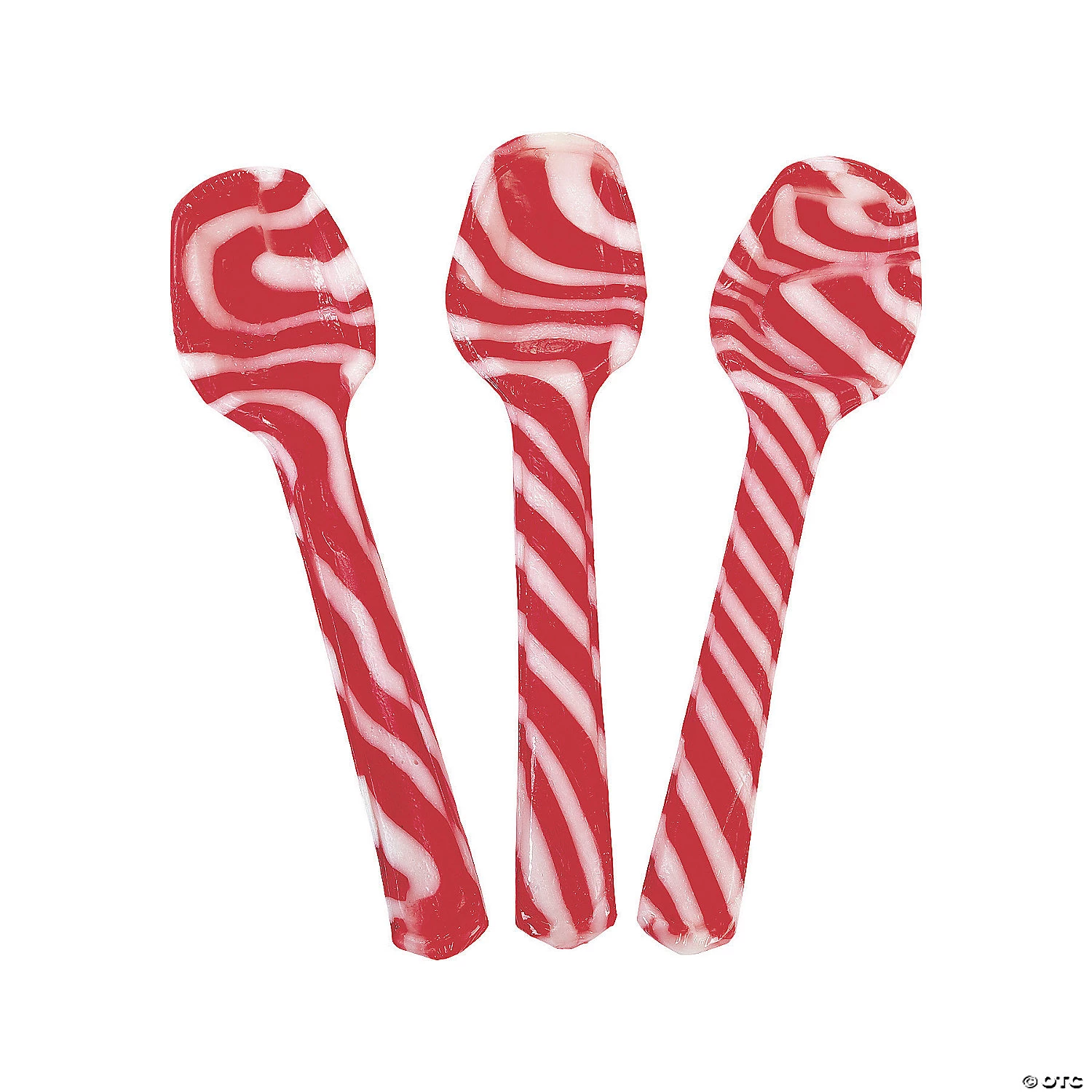 Peppermint Hard Candy Cane Spoons - 12 Pc. 3 Peppermint Hard Candy Cane Spoons - 12 Pc.