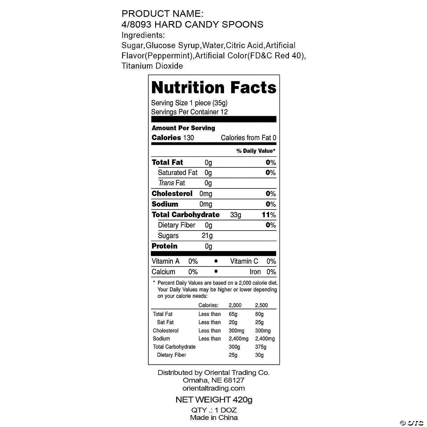 Peppermint Hard Candy Cane Spoons - 12 Pc. 6 Peppermint Hard Candy Cane Spoons - 12 Pc. - Image 4