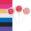 Personalized Thank You Swirl Lollipops - 24 Pc.