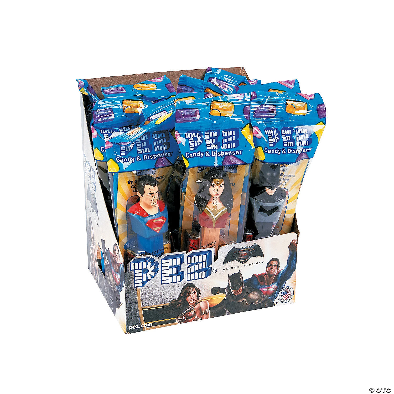 Pez® Batman™ & Justice League™ Hard Candy Dispensers Assortment - 12 Pc. 4 Pez® Batman™ & Justice League™ Hard Candy Dispensers Assortment - 12 Pc. - Image 2