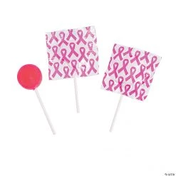 Awareness Ribbon Printed Lollipops - 55 Pc.