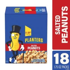 Planters Salted Peanuts, 1.75 oz, 18 Count