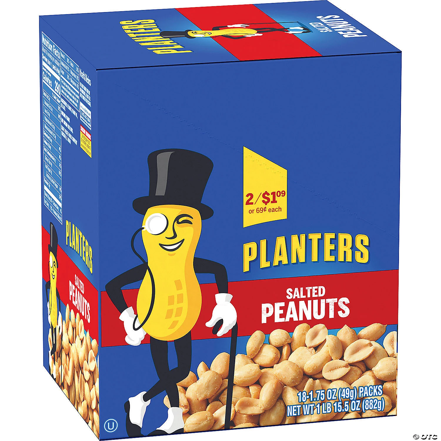 Planters Salted Peanuts, 1.75 oz, 18 Count 5 Planters Salted Peanuts, 1.75 oz, 18 Count - Image 3