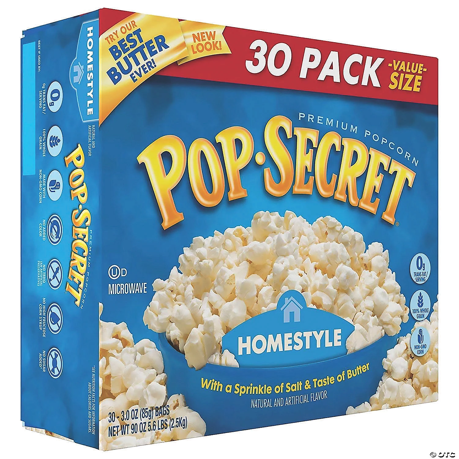Pop Secret Premium Popcorn Homestyle, 3 oz, 30 Count 4 Pop Secret Premium Popcorn Homestyle, 3 oz, 30 Count - Image 2