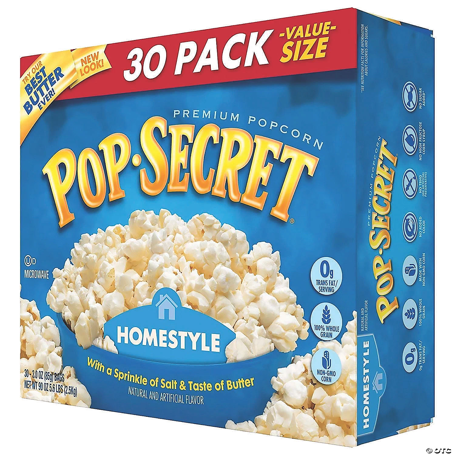 Pop Secret Premium Popcorn Homestyle, 3 oz, 30 Count 5 Pop Secret Premium Popcorn Homestyle, 3 oz, 30 Count - Image 3