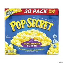 Pop Secret Premium Popcorn Movie Theater Butter, 3 oz, 30 Count