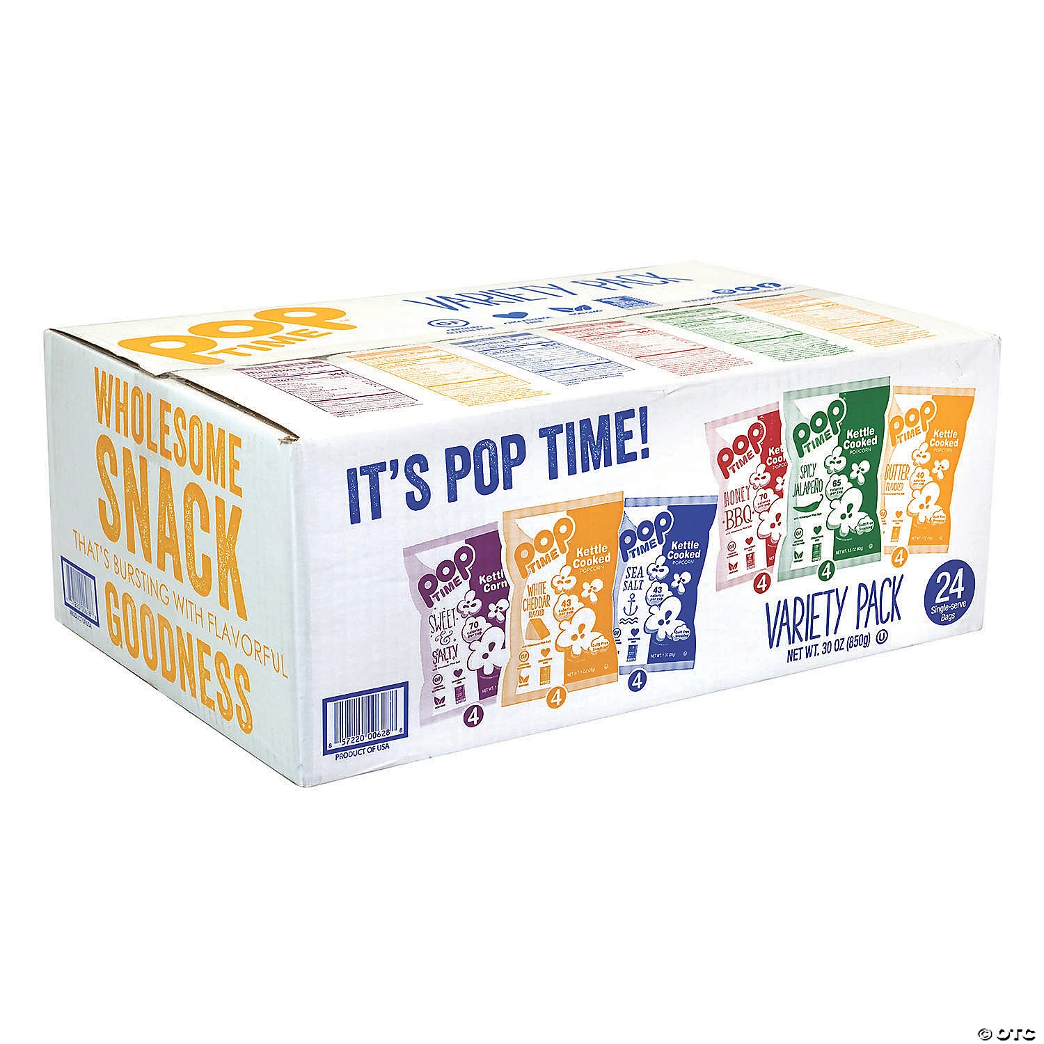 POPTIME Kettle Cooked Popcorn Variety Case - 24 Pieces 4 POPTIME Kettle Cooked Popcorn Variety Case - 24 Pieces - Image 2