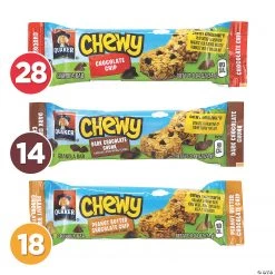 QUAKER Chewy Granola Bar Chocolate Chip & Peanut Butter Chocolate Chip Variety Pack - 60 Pieces -Candy&Snacks Official Shop quaker chewy granola bar chocolate chip and peanut butter chocolate chip variety pack 60 pieces13966183 a03 1