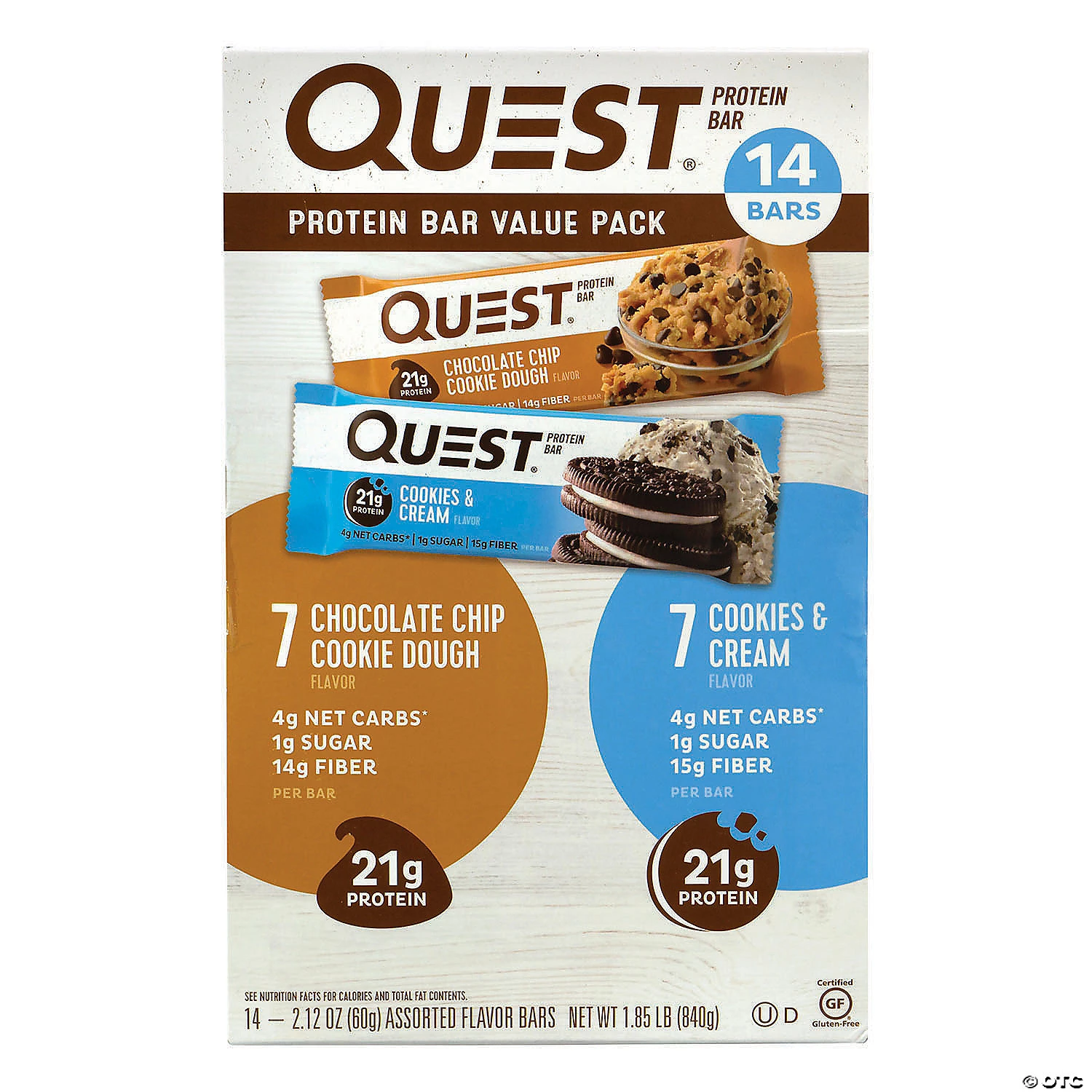 QUEST Protein Bar Variety Value Pack, 14 Count 3 QUEST Protein Bar Variety Value Pack, 14 Count