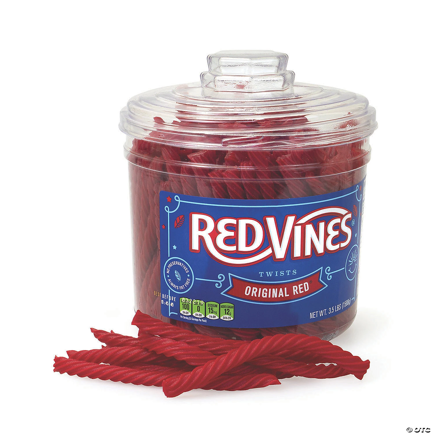 Red Vines Licorice Twists Jar Original Red, 3.5 lb 6 Red Vines Licorice Twists Jar Original Red, 3.5 lb - Image 4