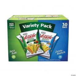 SENSIBLE PORTIONS Garden Veggie Straws Variety Pack - 30 Pieces