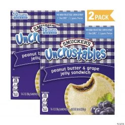 SMUCKER'S UNCRUSTABLES Peanut Butter & Grape, 2 oz - 10 Count, 2 Pack -Candy&Snacks Official Shop smuckers uncrustables peanut butter and grape 2 oz 10 count 2 pack14093042 a03 1