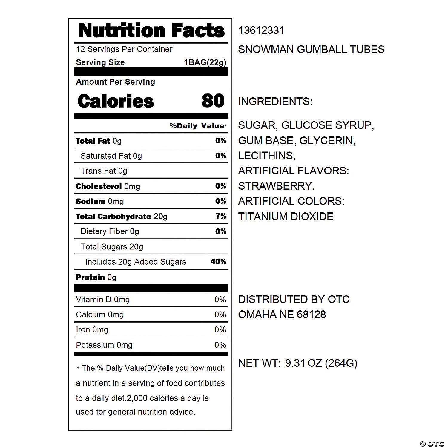 Snowman Gumball Packs - 12 Pc. 4 Snowman Gumball Packs - 12 Pc. - Image 2