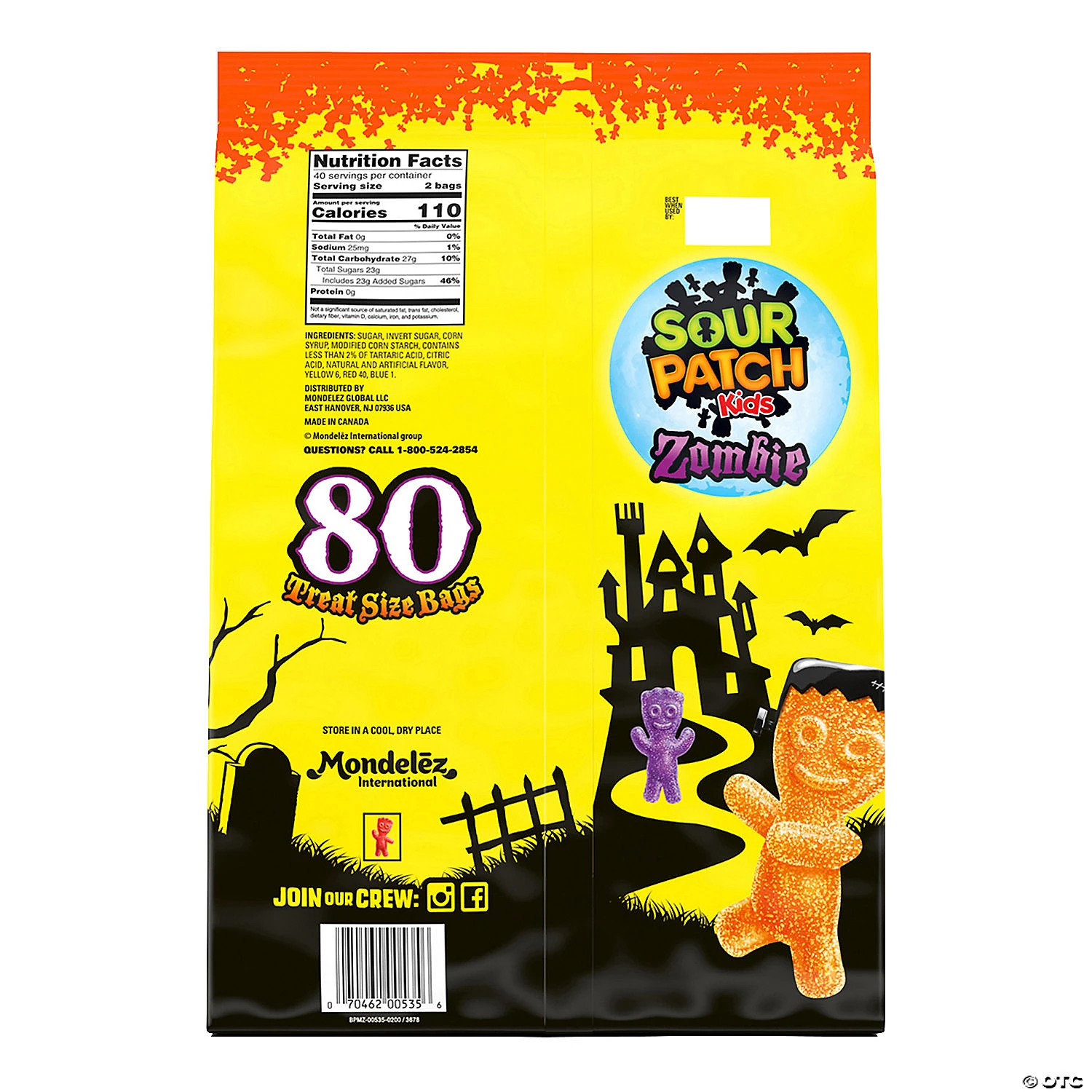 Sour Patch Kids Zombie Treat Size Bags - 80 Pc. 5 Sour Patch Kids Zombie Treat Size Bags - 80 Pc. - Image 3