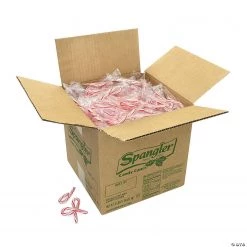 Spangler Individually Wrapped Mini Peppermint Candy Canes - 500pc Case
