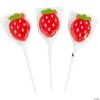 Strawberry Lollipops - 12 Pc.