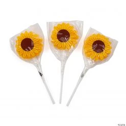 Sunflower Lollipops - 12 Pc.