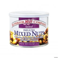 Superior Nut Salted Deluxe Mixed Nuts, 8 oz, 12 Count