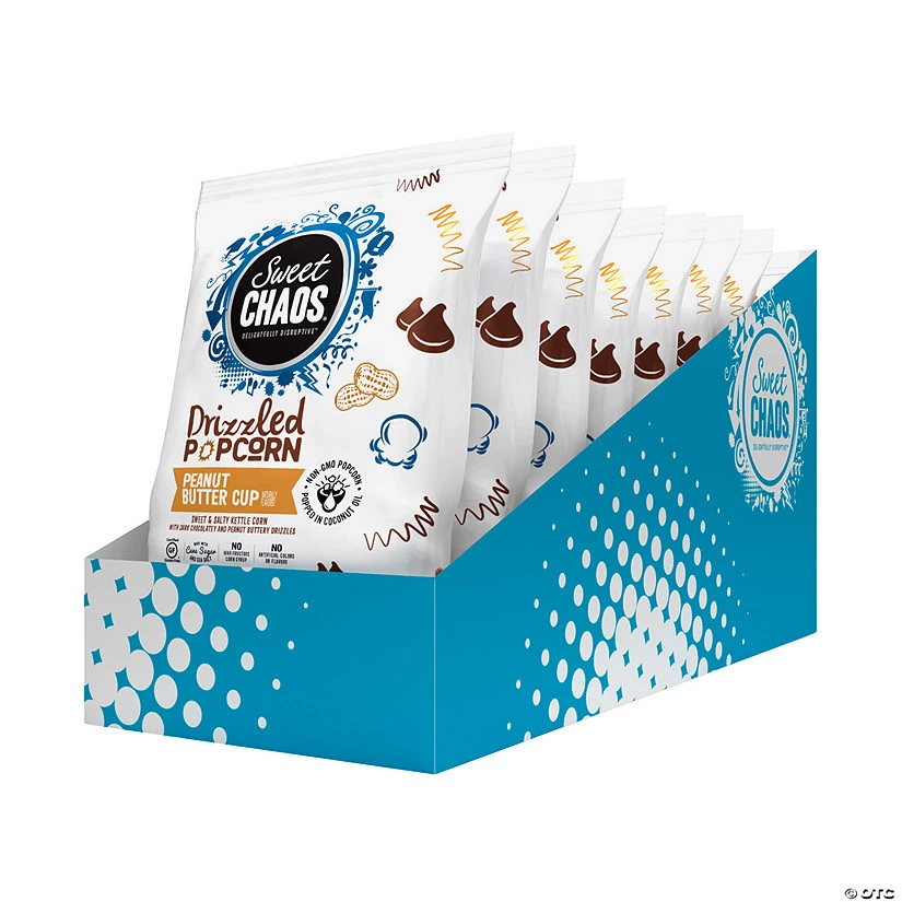Sweet Chaos Peanut Butter Cup Popcorn Packs - 8 Pc. 3 Sweet Chaos Peanut Butter Cup Popcorn Packs - 8 Pc.