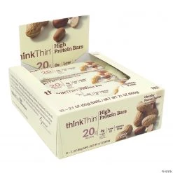ThinkThin High Protein Bars Chunky Peanut Butter, 2.1 oz, 10 Count -Candy&Snacks Official Shop thinkthin high protein bars chunky peanut butter 2 1 oz 10 count13966484 a05 1