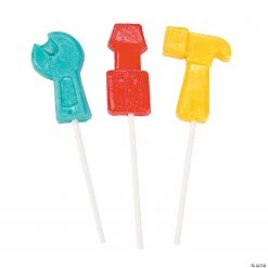 Tool-Shaped Lollipops - 12 Pc.