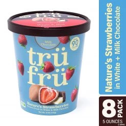 Tru Fru Strawberries in White & Milk Chocolate (5 oz, 8 Pack)
