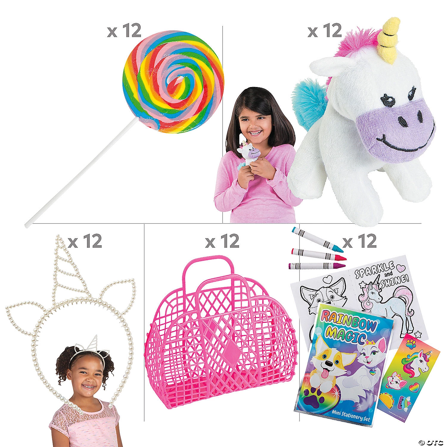 Unicorn Party Jelly Tote Favor Kit for 12 Guests 4 Unicorn Party Jelly Tote Favor Kit for 12 Guests - Image 2
