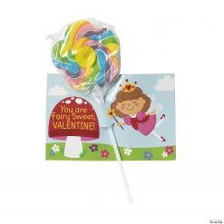 Valentine’s Day Fairy Garden Lollipops with Card for 24