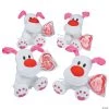 Valentine's Day Stuffed Dogs with Lollipops Exchanges for 12