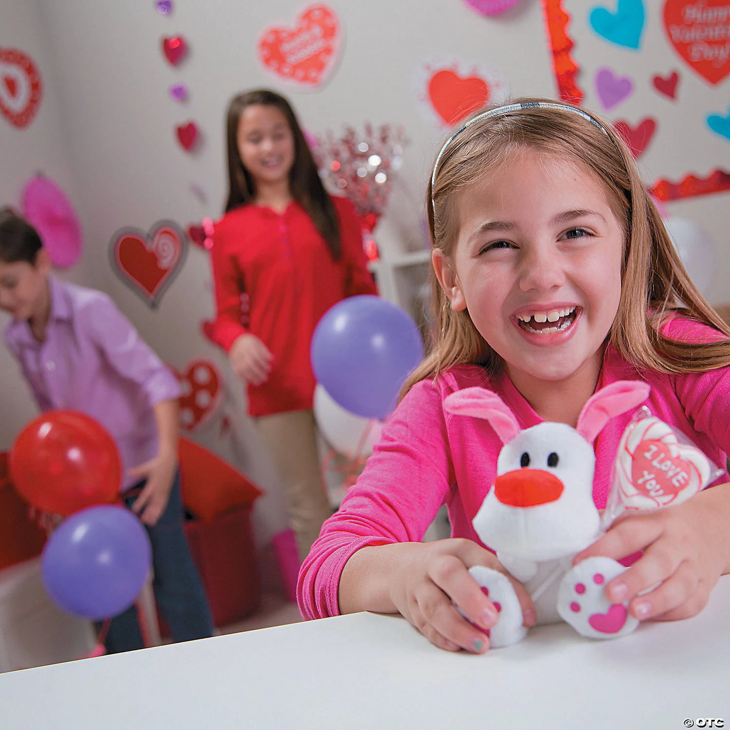 Valentine's Day Stuffed Dogs with Lollipops Exchanges for 12 4 Valentine's Day Stuffed Dogs with Lollipops Exchanges for 12 - Image 2