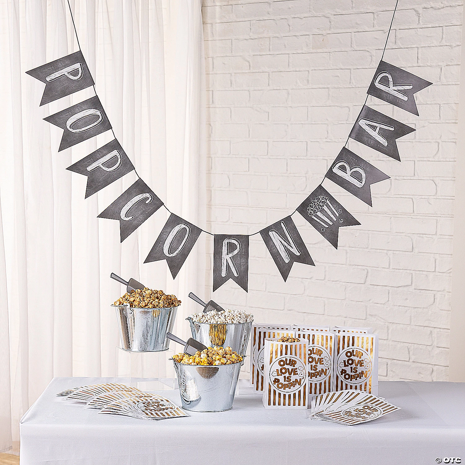 Wedding Popcorn Bar Kit for 60 Guests 3 Wedding Popcorn Bar Kit for 60 Guests