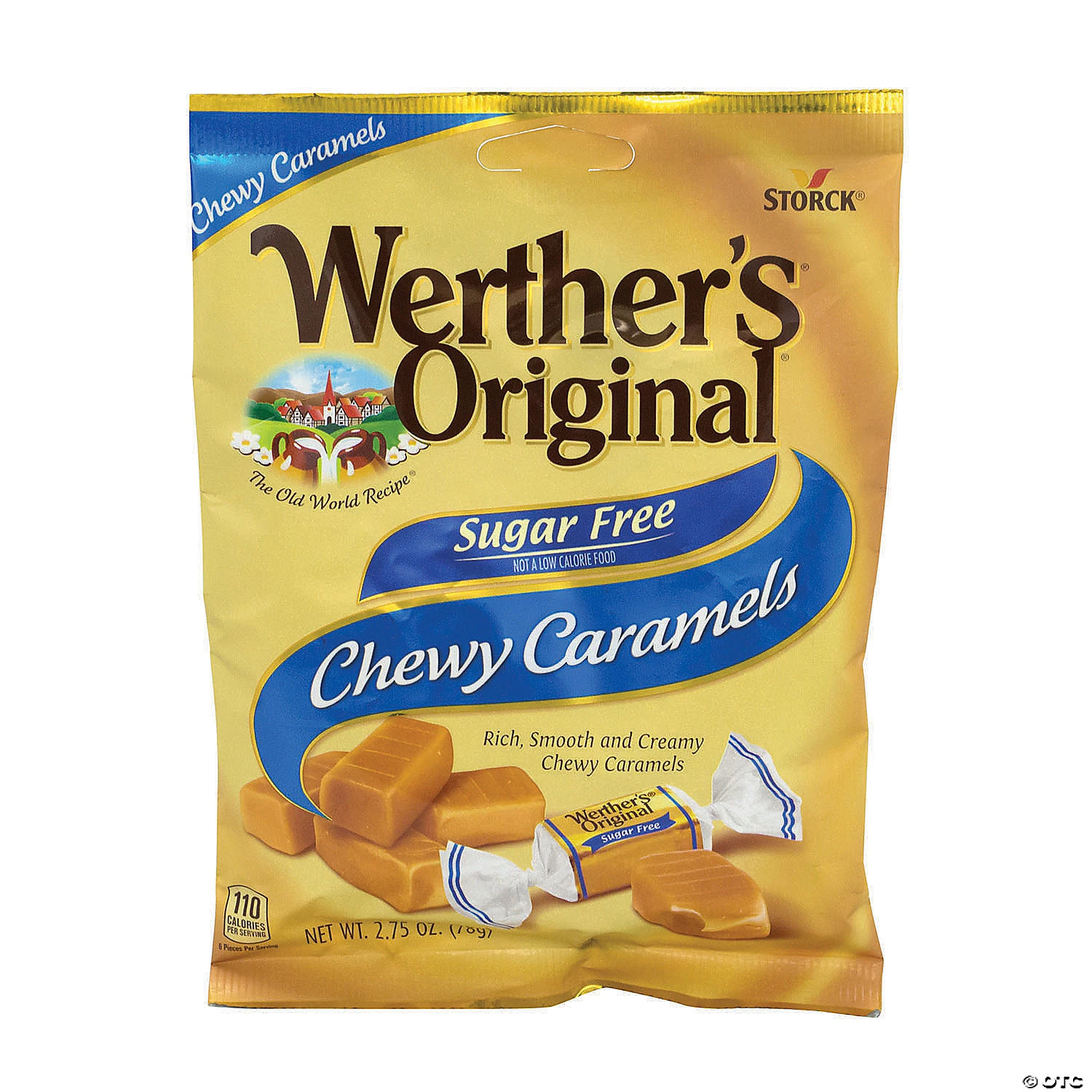 Werther's Original Chewy Caramels Sugar Free, 2.75 oz, 3 Pack 3 Werther's Original Chewy Caramels Sugar Free, 2.75 oz, 3 Pack