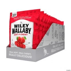 Wiley Wallaby Classic Red Licorice Twist Packs - 16 Pc.